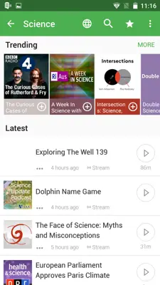 Podcast Player android App screenshot 1