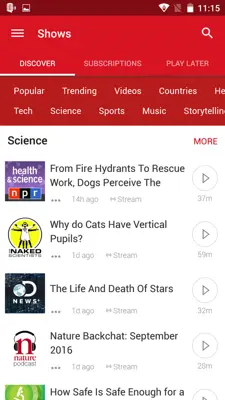 Podcast Player android App screenshot 7